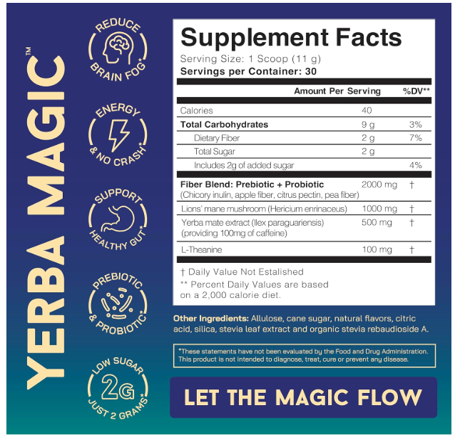 Yerba Magic™ – Melocotón & Mango Natural Blend Tea